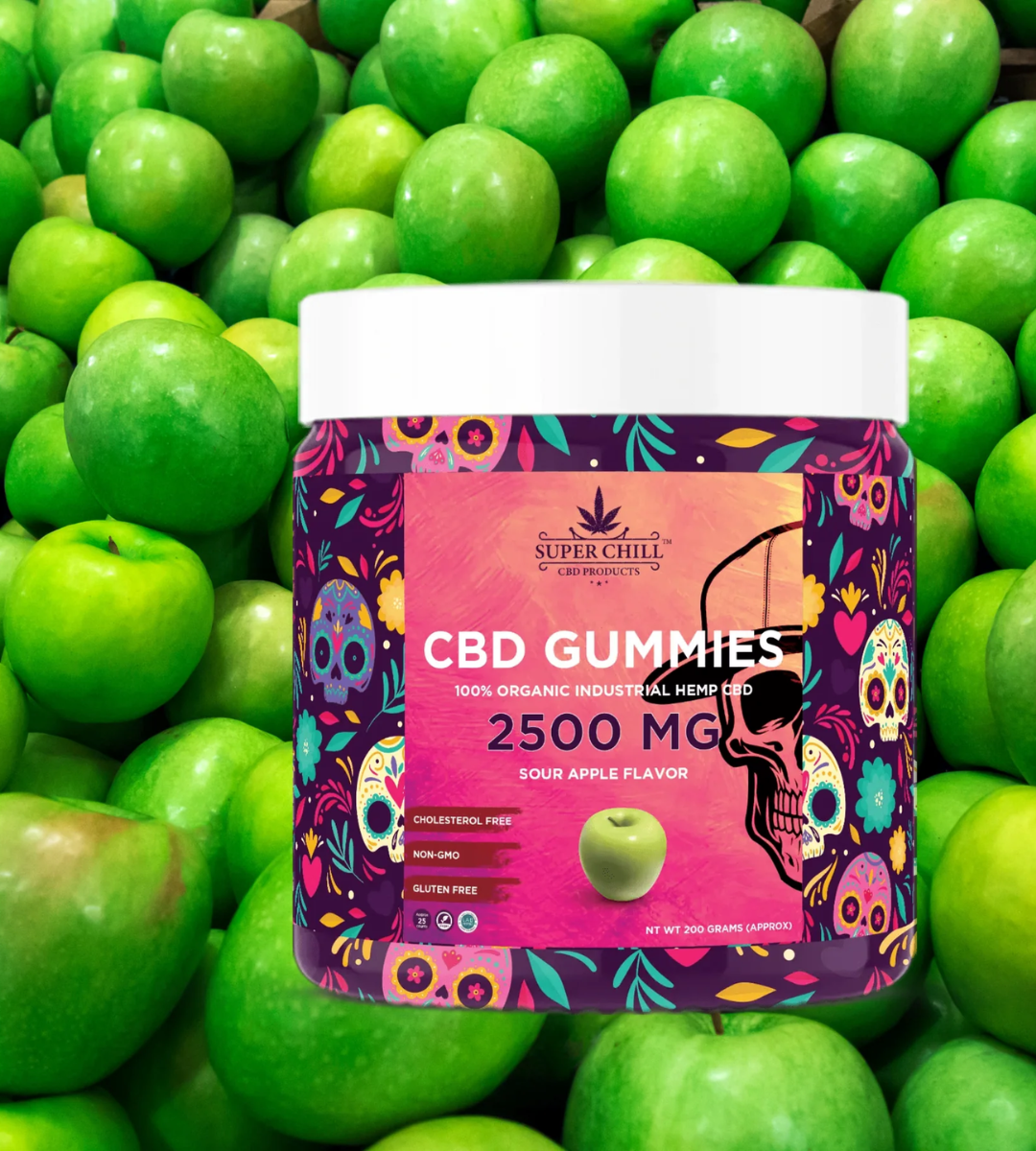CBD Gummies Jar 2500MG