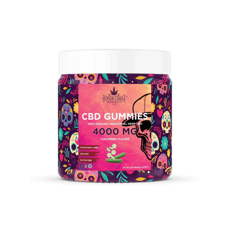 CBD Gummies Jar 4000MG cucumber flavor