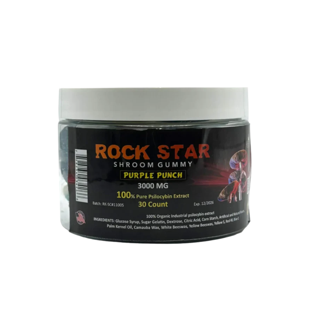 ROCK STAR shroom gummy (PURPLE PUNCH )