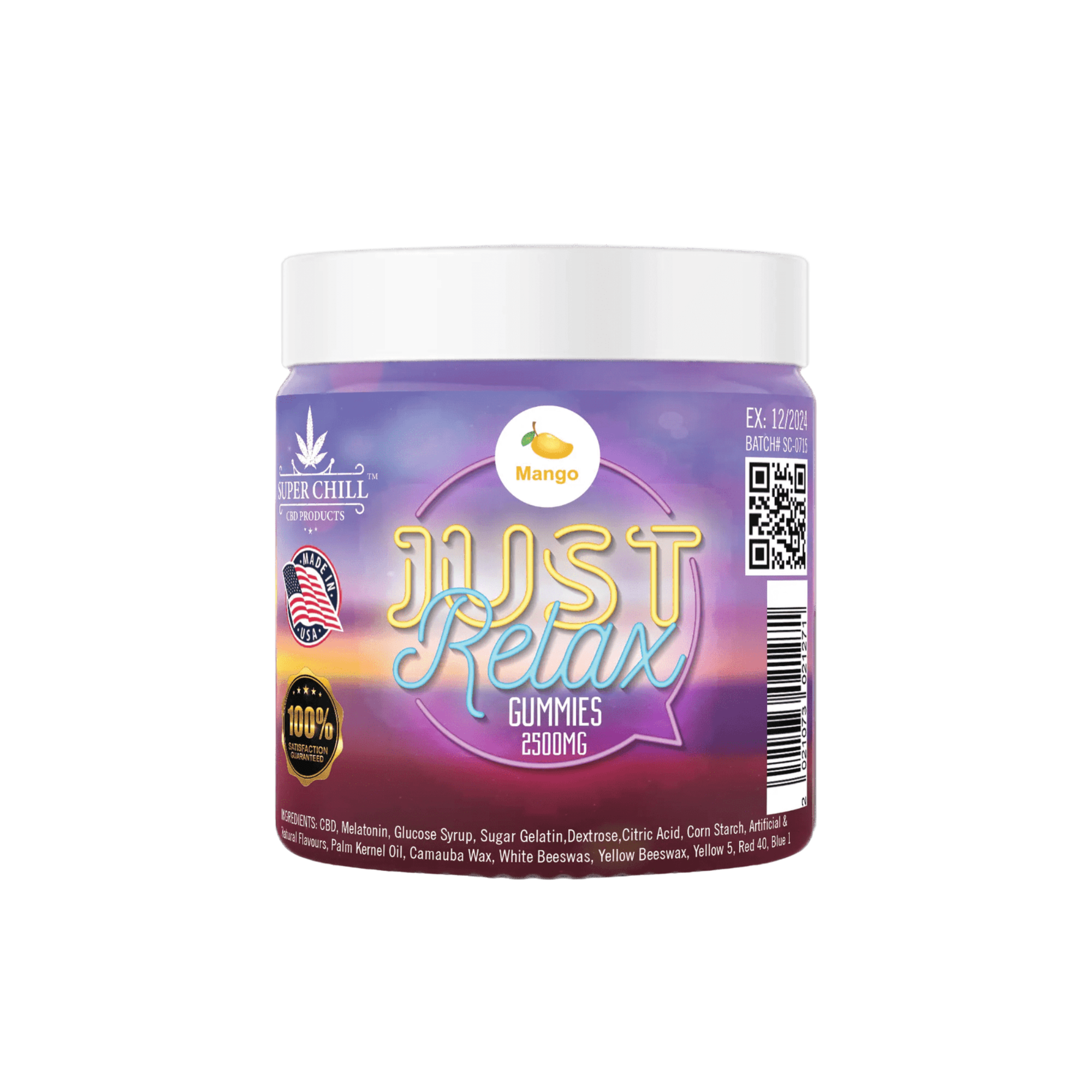 Just relax Gummies 2500MG- Mango