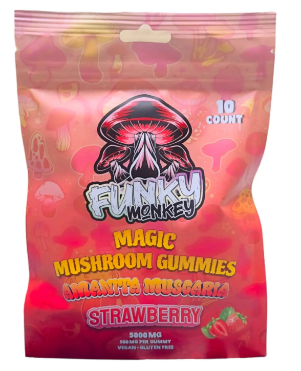Funky Monkey Shroom Gummies Amanita Muscaria 5,000MG