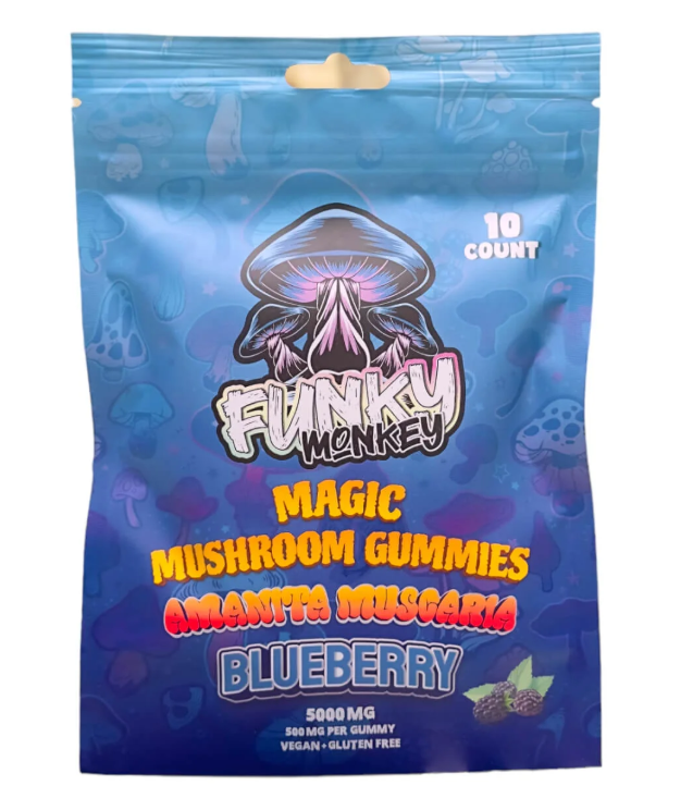 Funky Monkey Shroom Gummies Amanita Muscaria 5,000MG