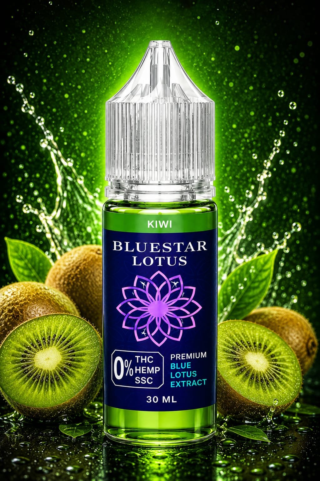 BLUESTAR LOTUS - Premium THC-Free Vape Juice 30ML 100% Compliant