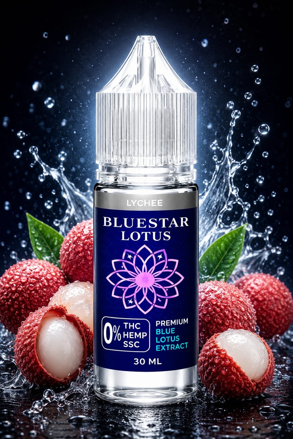 BLUESTAR LOTUS - Premium THC-Free Vape Juice 30ML 100% Compliant