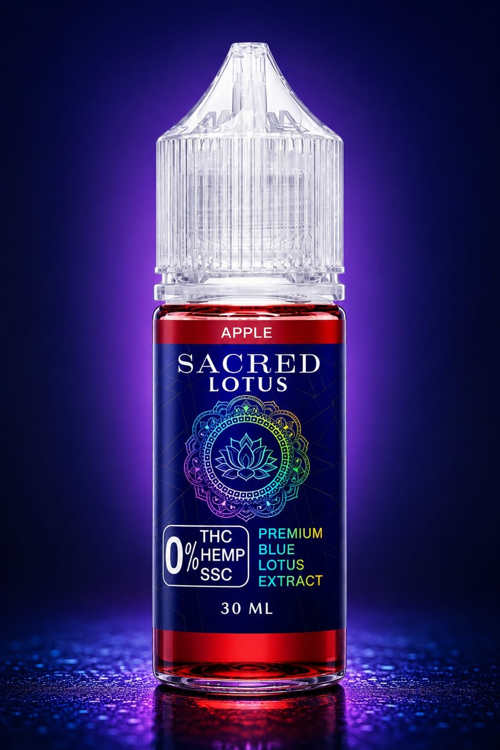 SACRED LOTUS - Premium THC-Free Vape Juice 30ML 100% Compliant
