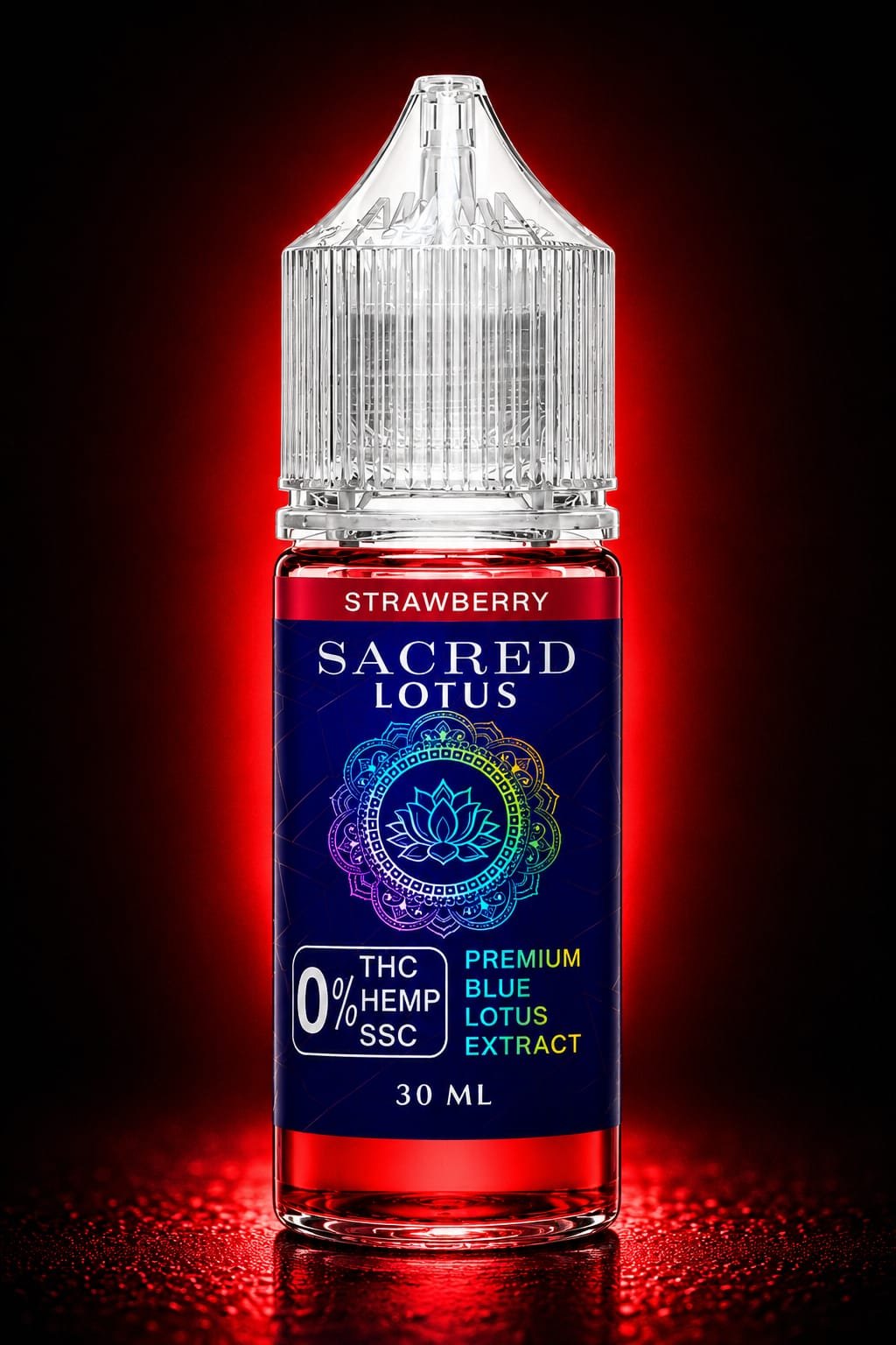 SACRED LOTUS - Premium THC-Free Vape Juice 30ML 100% Compliant