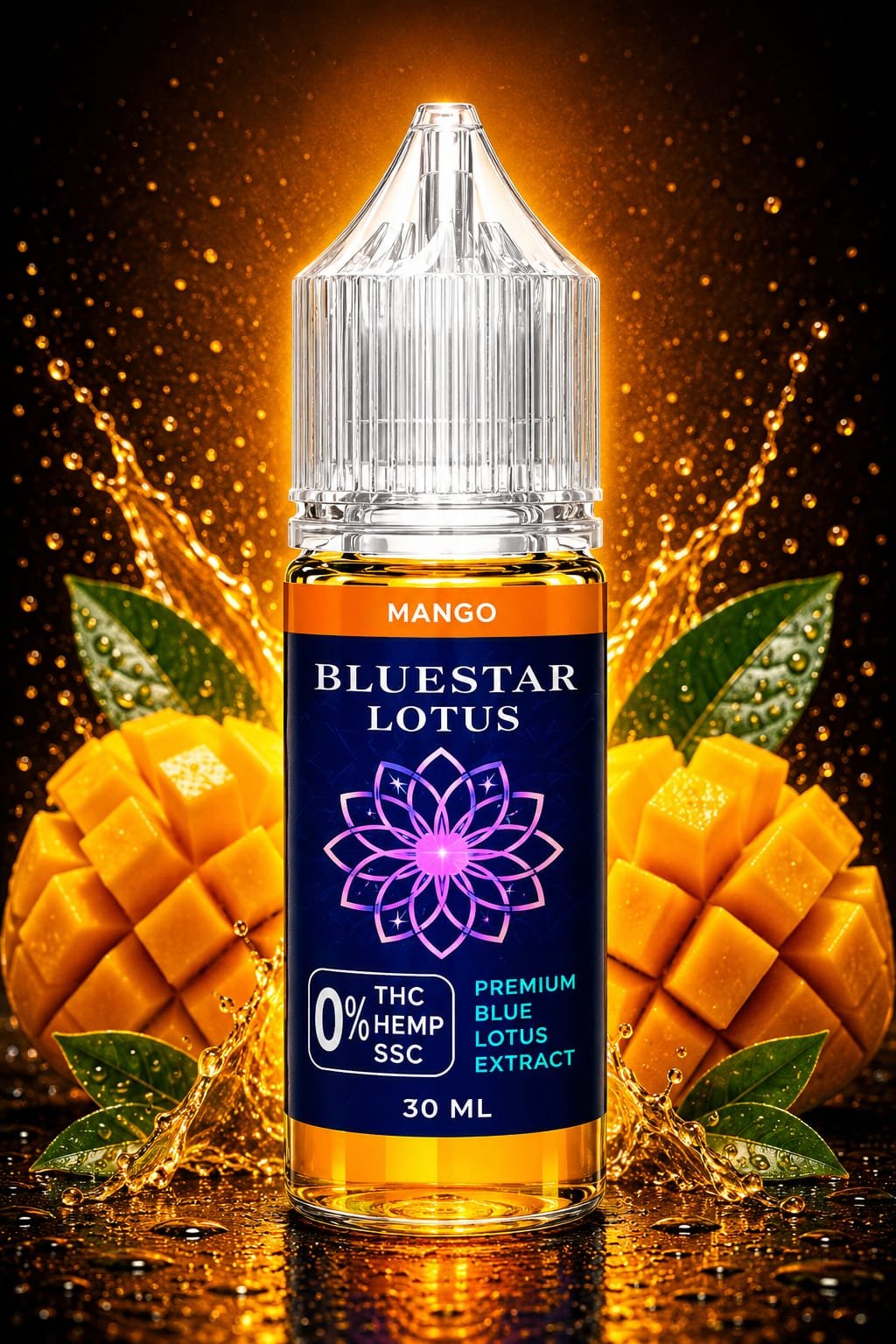 BLUESTAR LOTUS - Premium THC-Free Vape Juice 30ML 100% Compliant