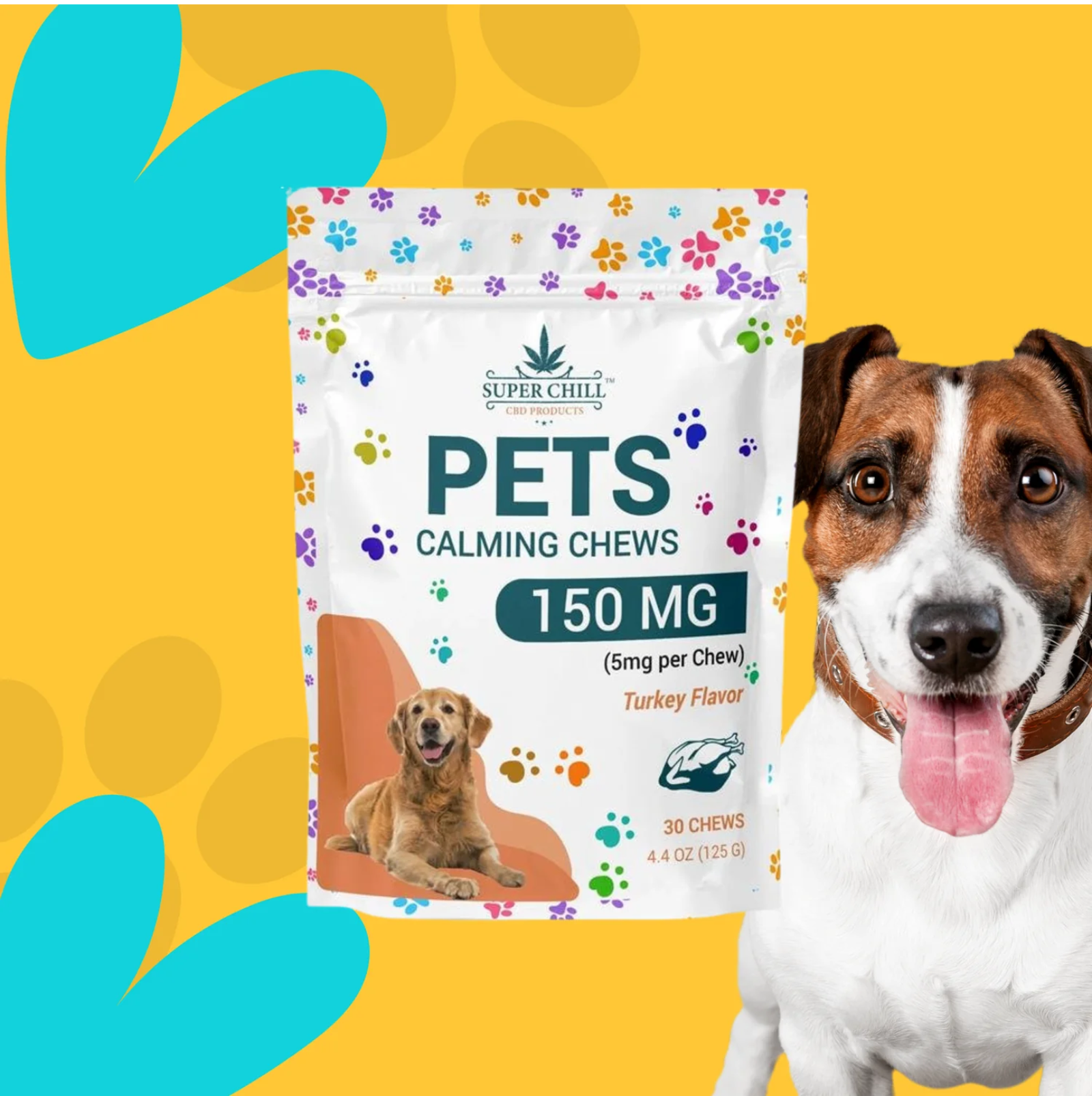 Calming Chews Gummies Pouch For Dog - Image 2